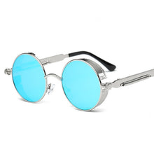 Load image into Gallery viewer, Metal Round Steampunk Sunglasses