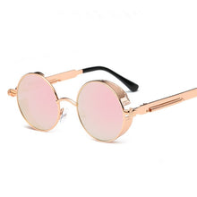 Load image into Gallery viewer, Metal Round Steampunk Sunglasses