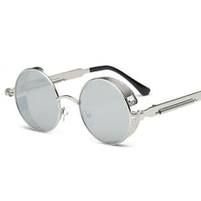 Load image into Gallery viewer, Metal Round Steampunk Sunglasses