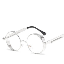 Load image into Gallery viewer, Metal Round Steampunk Sunglasses